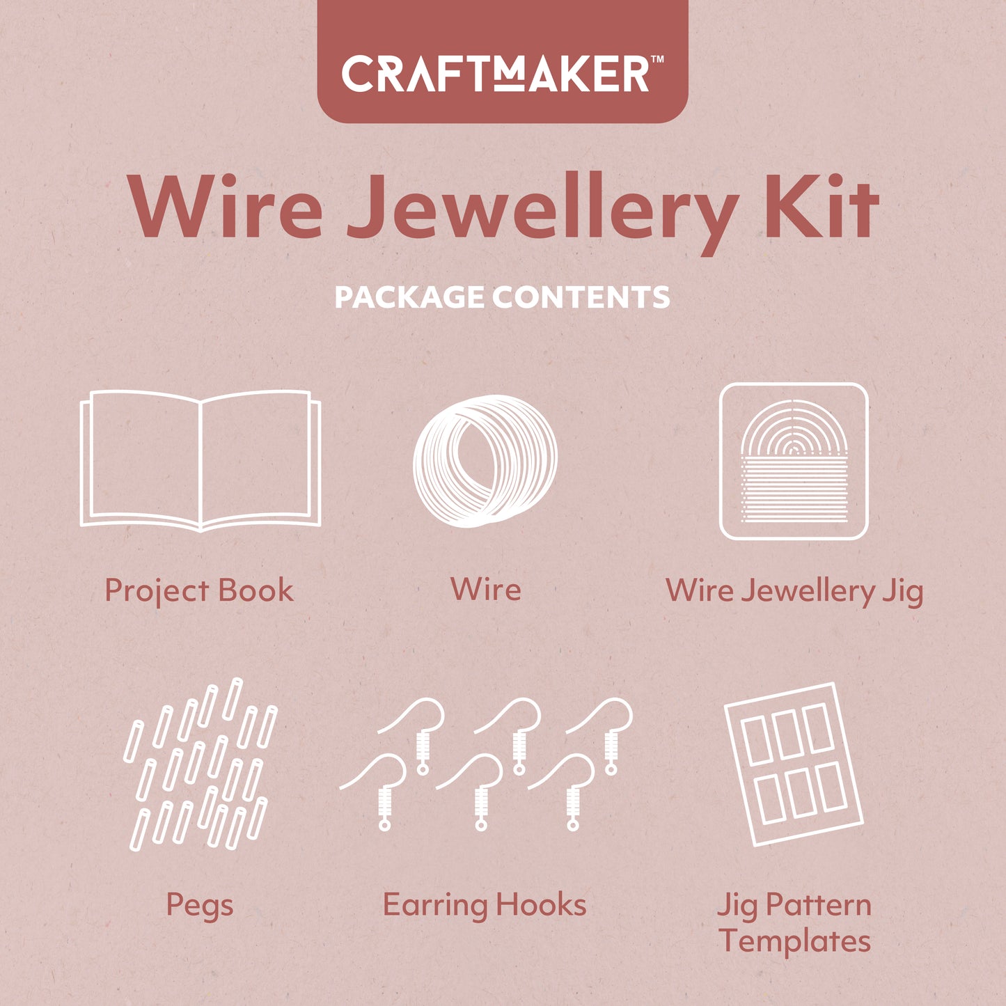 {END IN 07.15} Craft Maker Wire Jewellery Kit
