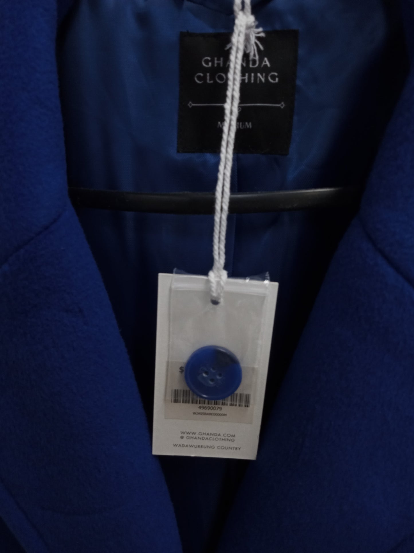 Soho Blue Delicate Fabric Coat (Medium Size)