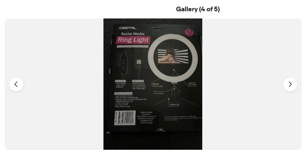 {END IN 07.15} iDIGITAL Social Media Selfie Ring Light 10'' LED Desktop Light with Phone Holder